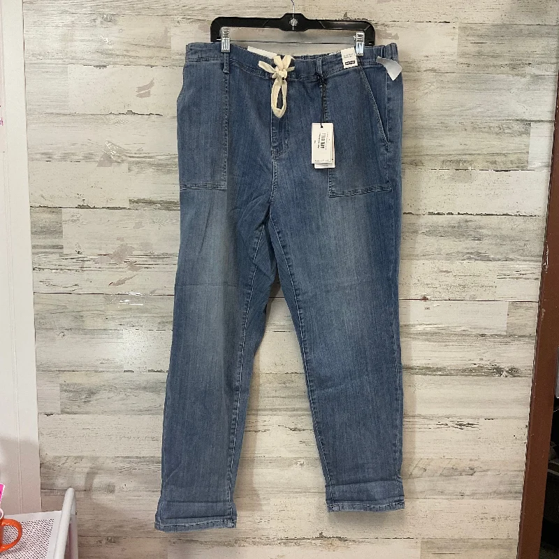 Jeans Straight By Judy Blue In Blue Denim, Size: 20