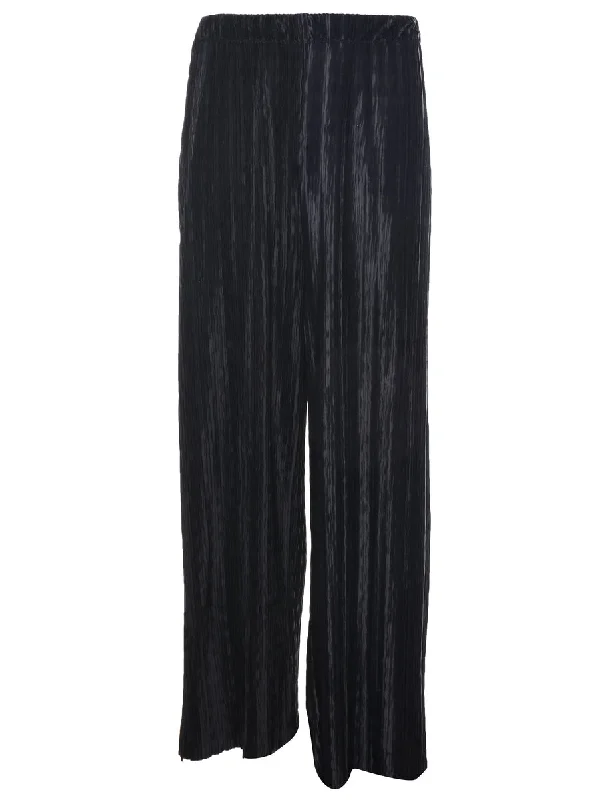 Flared Leg Black Trousers - W32 L27