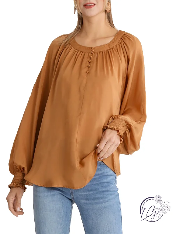 Light Steps Satin Blouse