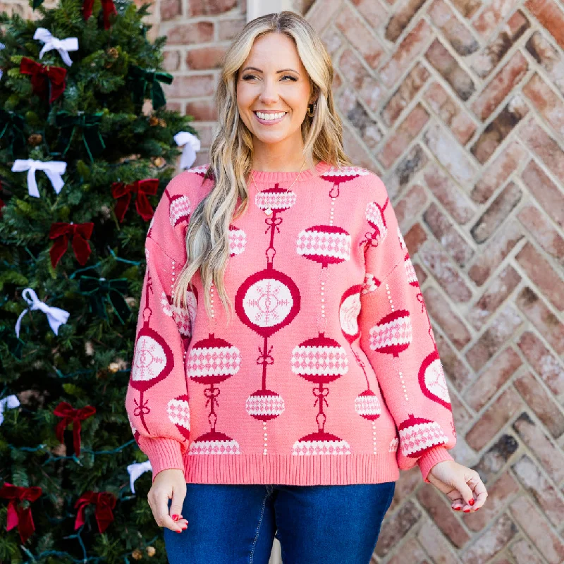 My Christmas Ornament Sweater, Pink