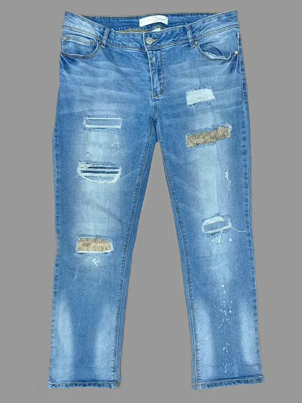 Jeans Cropped By Clothes Mentor In Blue, Size: 8