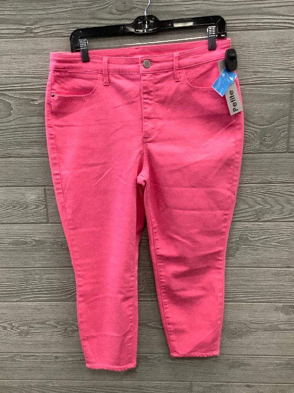 Jeans Jeggings By Talbots In Pink, Size: 12p