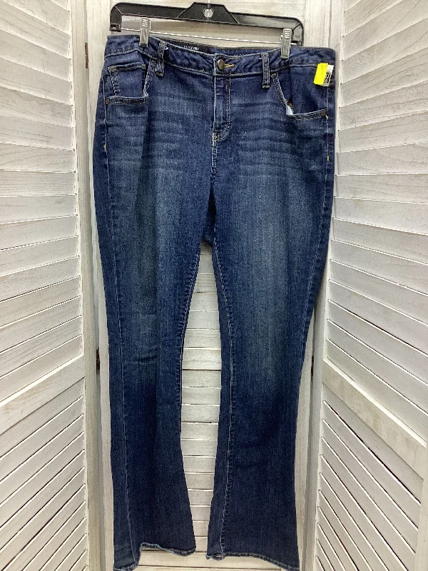 Jeans Skinny By Simply Vera In Blue Denim, Size: 14