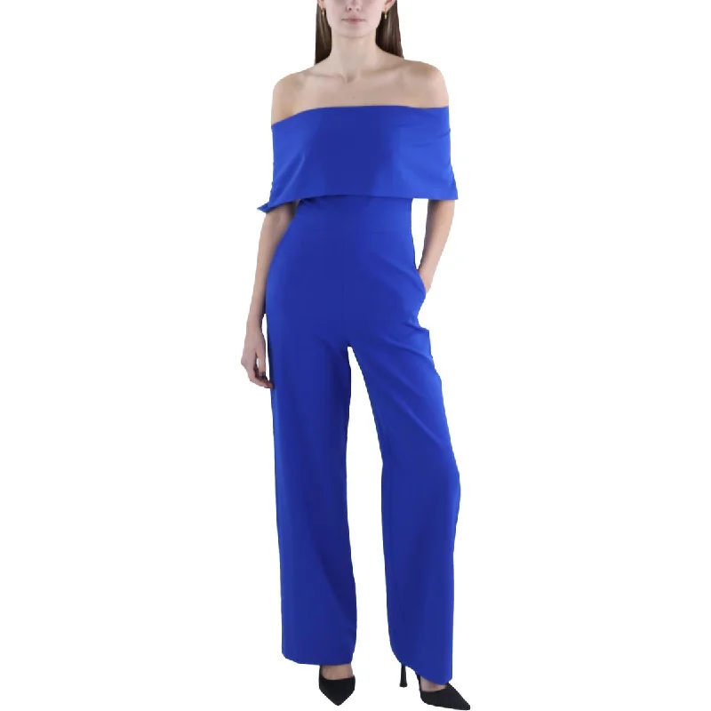 Vince Camuto Womens Off-The-Shoulder Wide Leg Jumpsuit