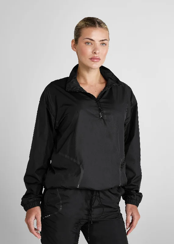 Black Waterproof Track Half Zip