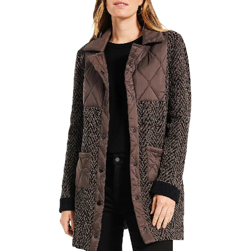 Nic + Zoe Womens Qulted Warm Quilted Coat