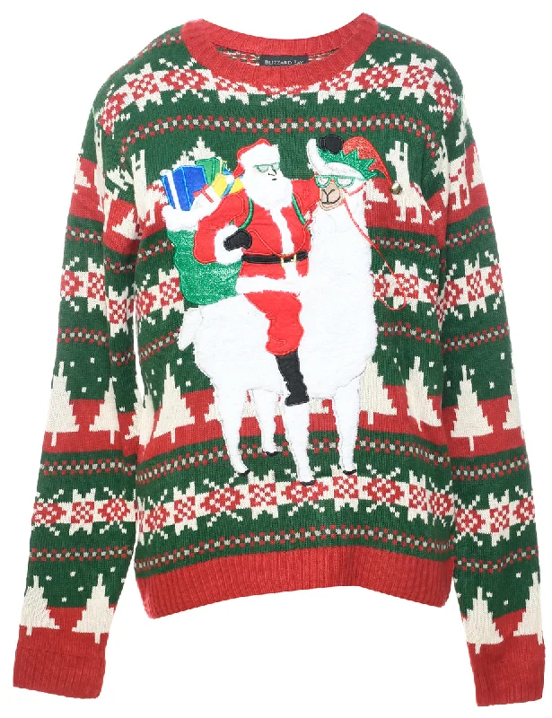 Santa Claus  Christmas Jumper - M