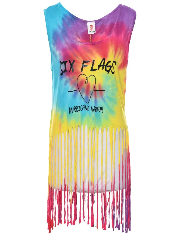 Sleeveless Tie Dye Top - M