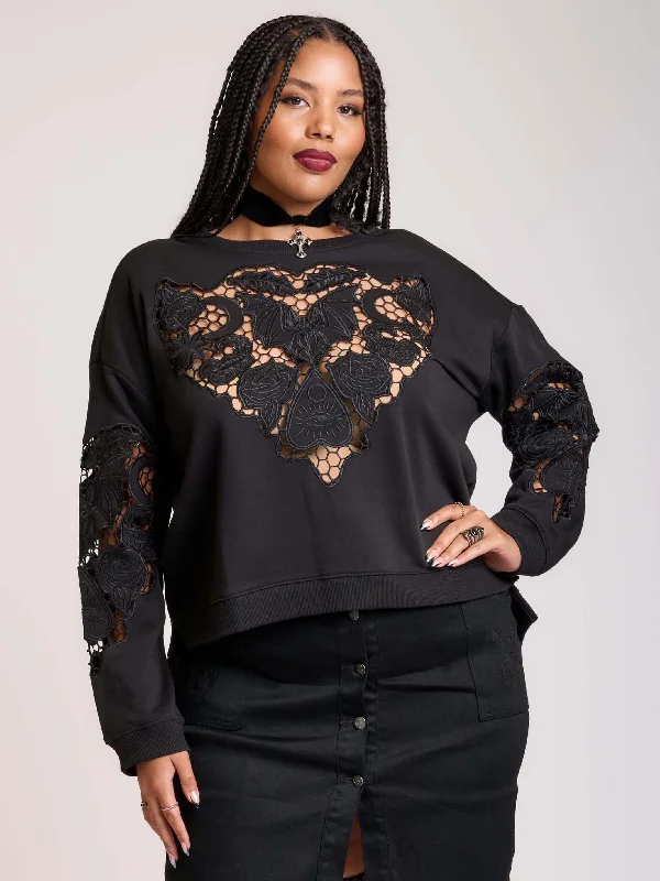 Bat Doily Sweatshirt