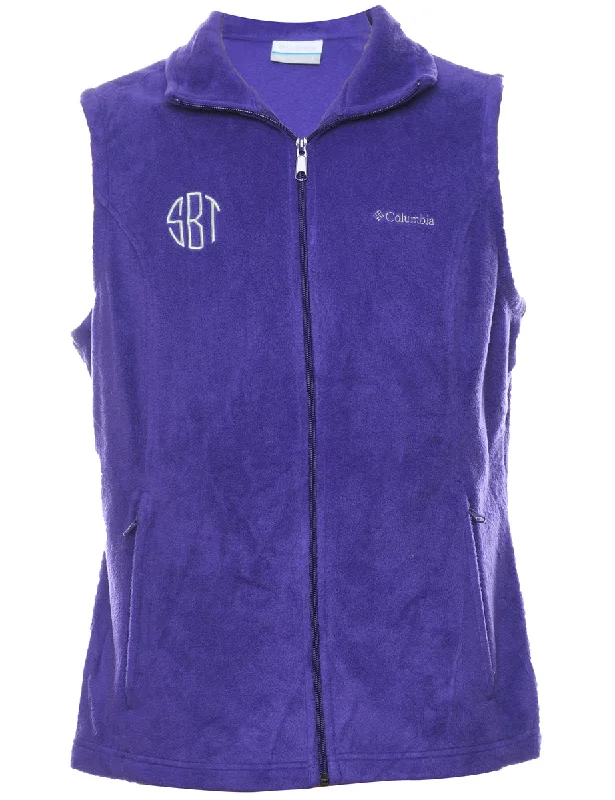 Columbia Purple Sleeveless Fleece - L