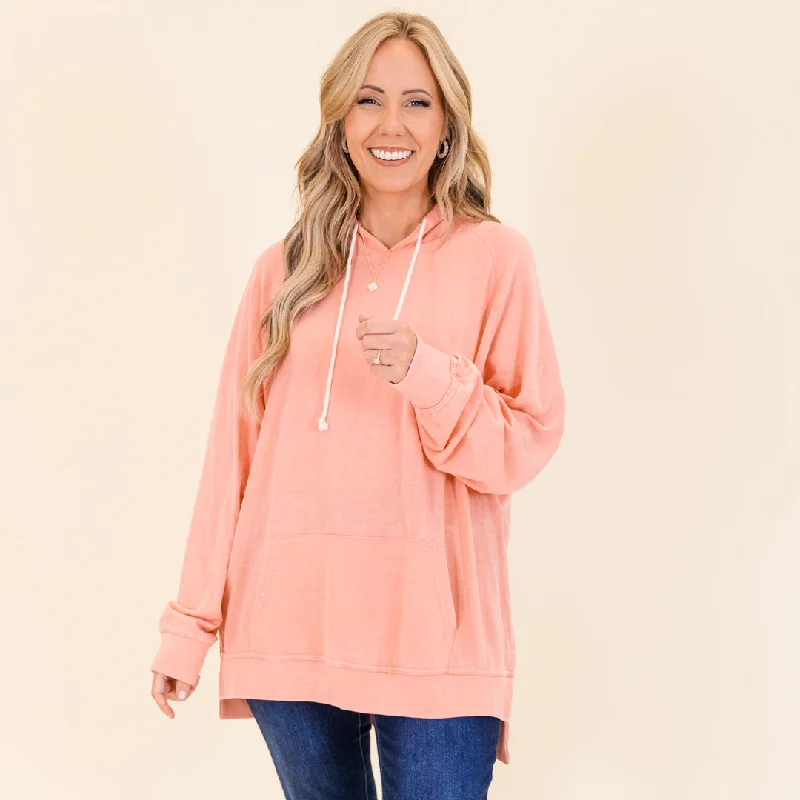 Cuddle Bug Hoodie, Coral