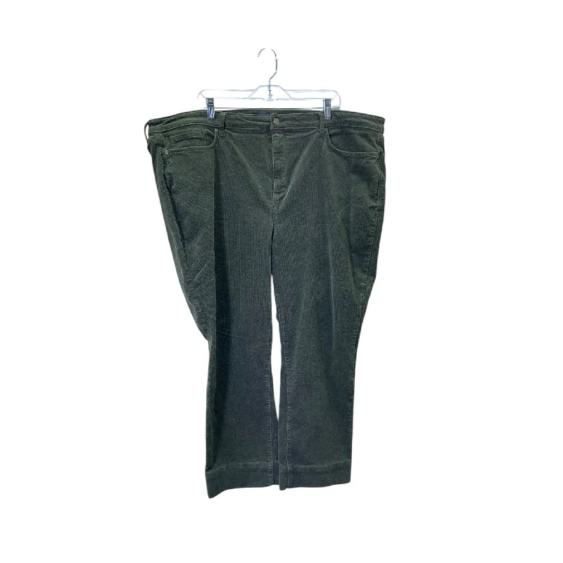 Jeans Straight By Not Your Daughters Jeans In Green Denim, Size:24