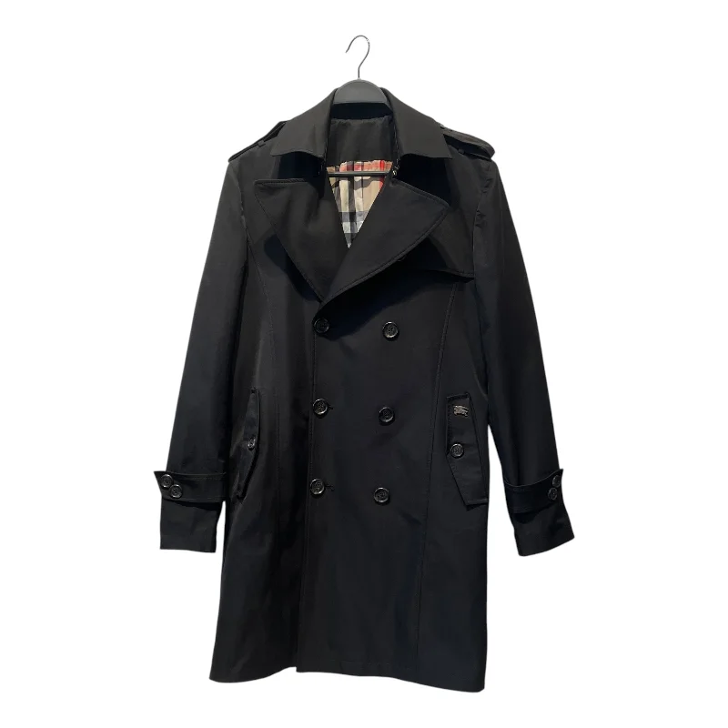 BURBERRY/Trench Coat/Cotton/BLK/