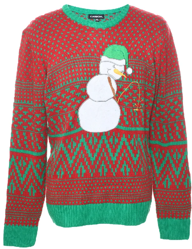 Snowman Christmas Jumper - XL