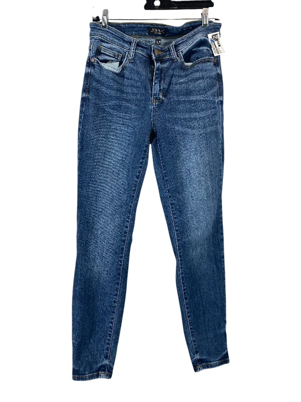 Jeans Skinny By Judy Blue In Blue Denim, Size: 0