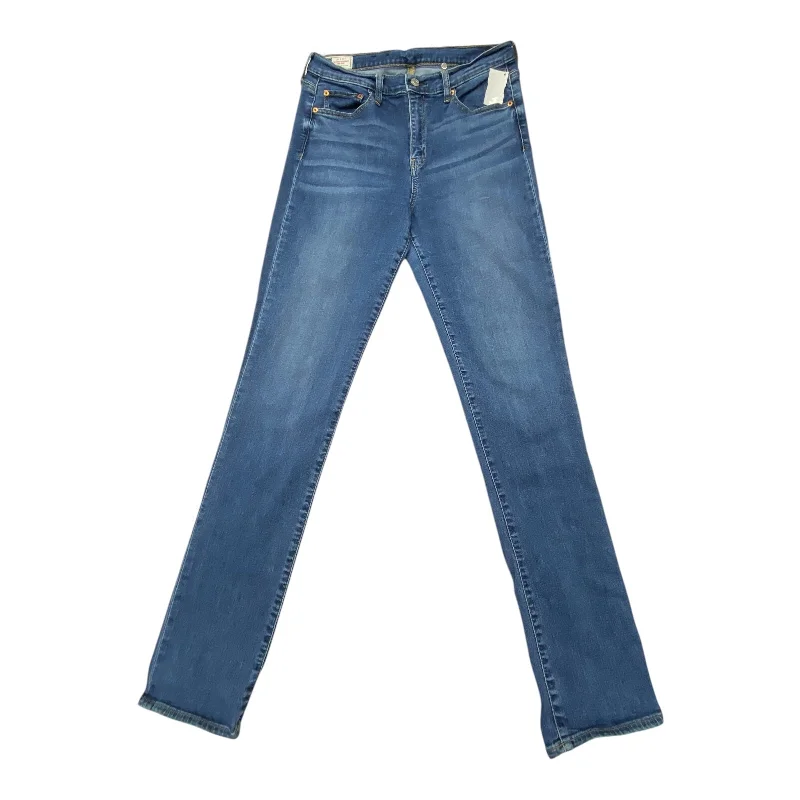 Jeans Straight By Gap In Blue Denim, Size: 12l