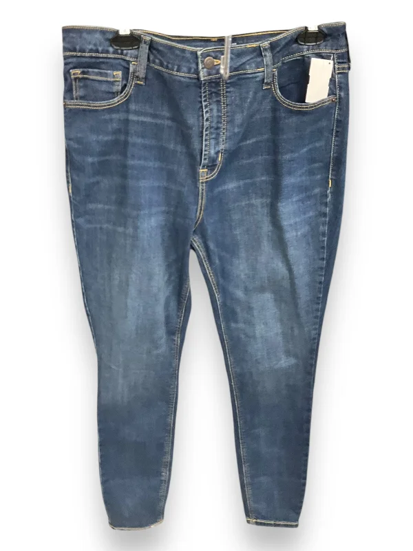 Jeans Skinny By Old Navy In Blue Denim, Size: 14