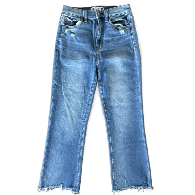 Jeans Straight By Daze In Blue Denim, Size: 2