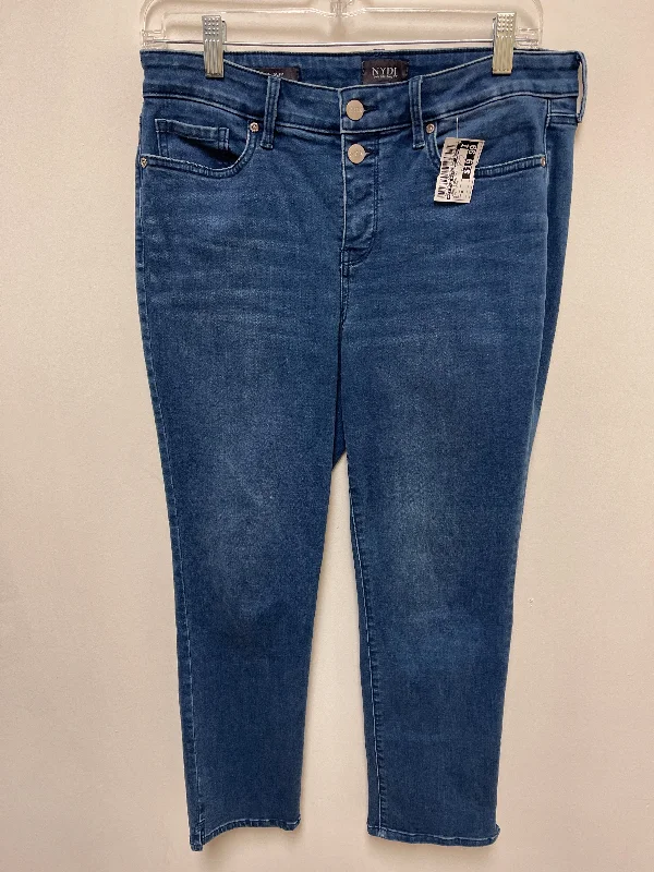 Jeans Straight By Not Your Daughters Jeans In Blue Denim, Size: 8