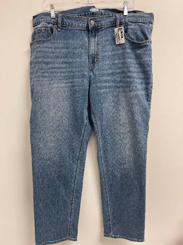 Jeans Boyfriend By Old Navy In Blue Denim, Size: 16