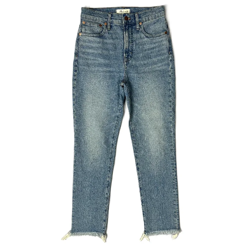 Jeans Straight By Madewell In Blue Denim, Size: 2