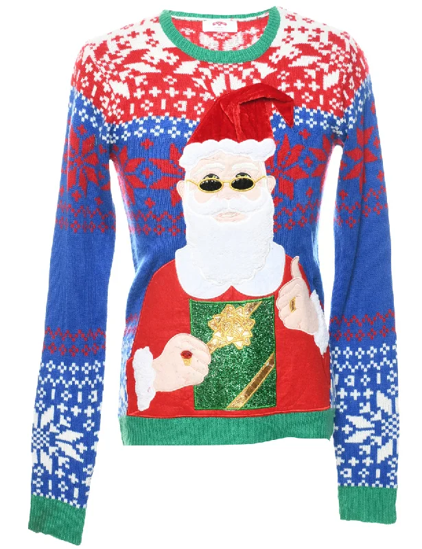 Santa Claus Christmas Jumper - S