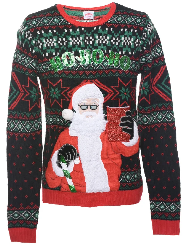 Santa Claus Christmas Jumper - S