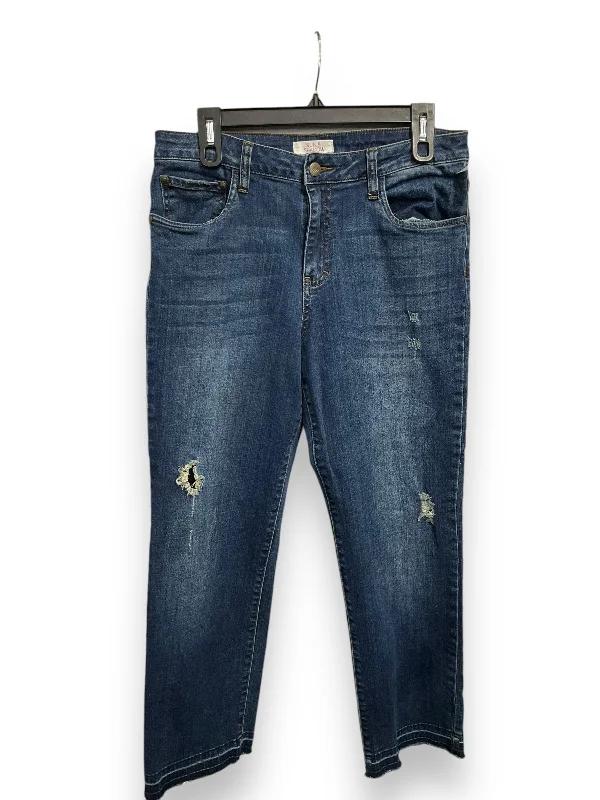 Jeans Straight By Sun & Shadow In Blue Denim, Size: 10