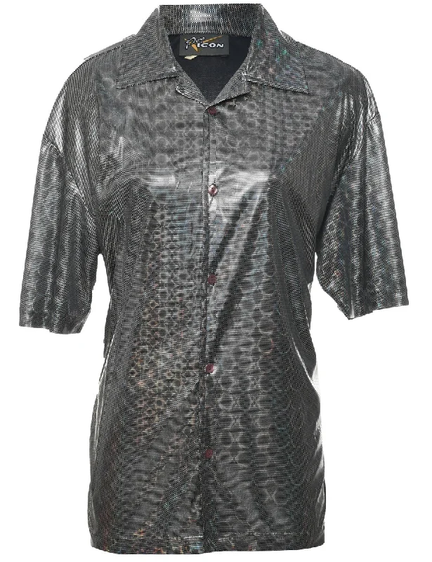 Silver Blouse - M