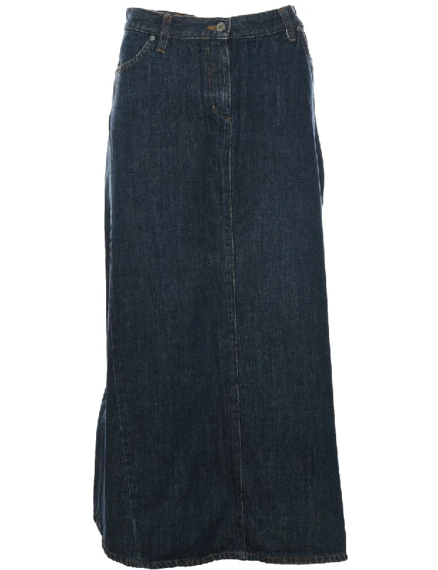 A-Line Denim Skirt - M