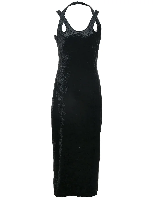 Velvet Evening Dress - S