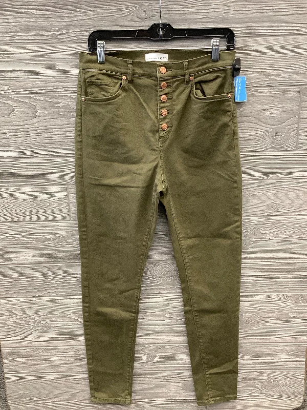 Jeans Skinny By Loft In Green, Size: 6