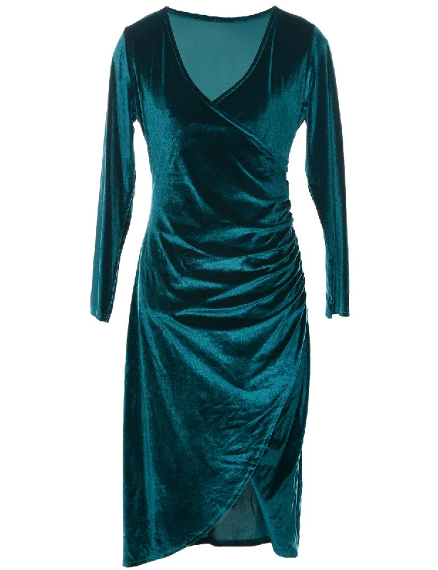 Velvet Evening Dress - S