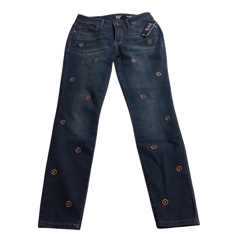 Jeans Skinny By Crown And Ivy In Blue Denim, Size: 2