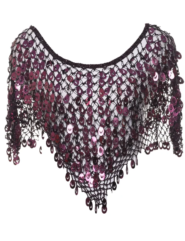 Sequined Evening Top - S