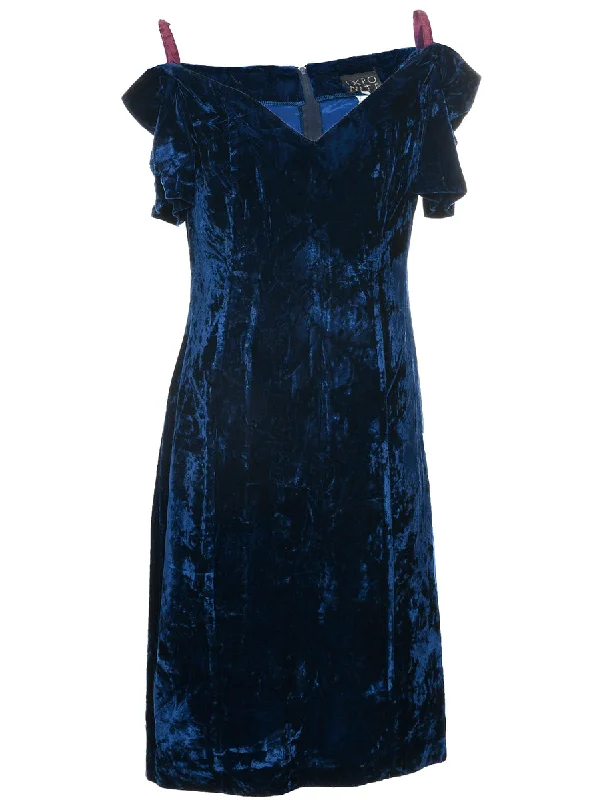 Velvet Evening Dress - M